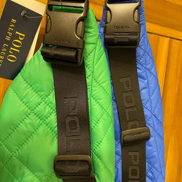 NEW 2 Polo Ralph Lauren Unisex Camden QUILTED PUFFER Fanny Pack/Crossbody - Picture 5 of 9